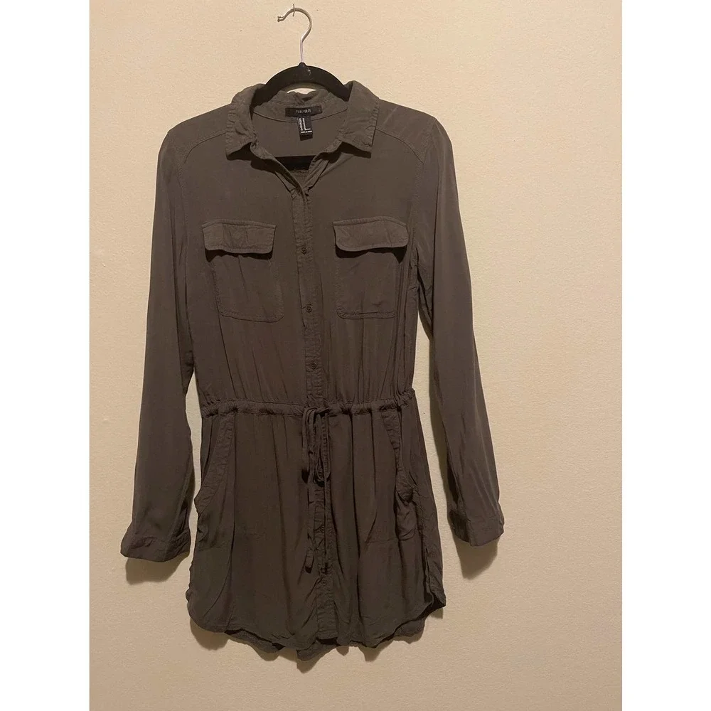 Forever 21 button down dress Size- M - Picture 1 of 3